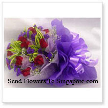 12 Stalks Of Passionate Red Roses Delivered in Singapore